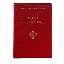 Biblia pierwszego Kościoła. Nowy Testament. Wydanie kieszonkowe. Duże litery. Szkarłatna oprawa.