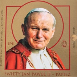 Medal złoty z wizerunkiem św. Jana Pawła II