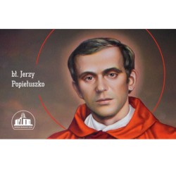 Karta z modlitwą - bł. Jerzy Popiełuszko
