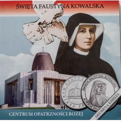 Srebrny medal św. Faustyna Kowalska